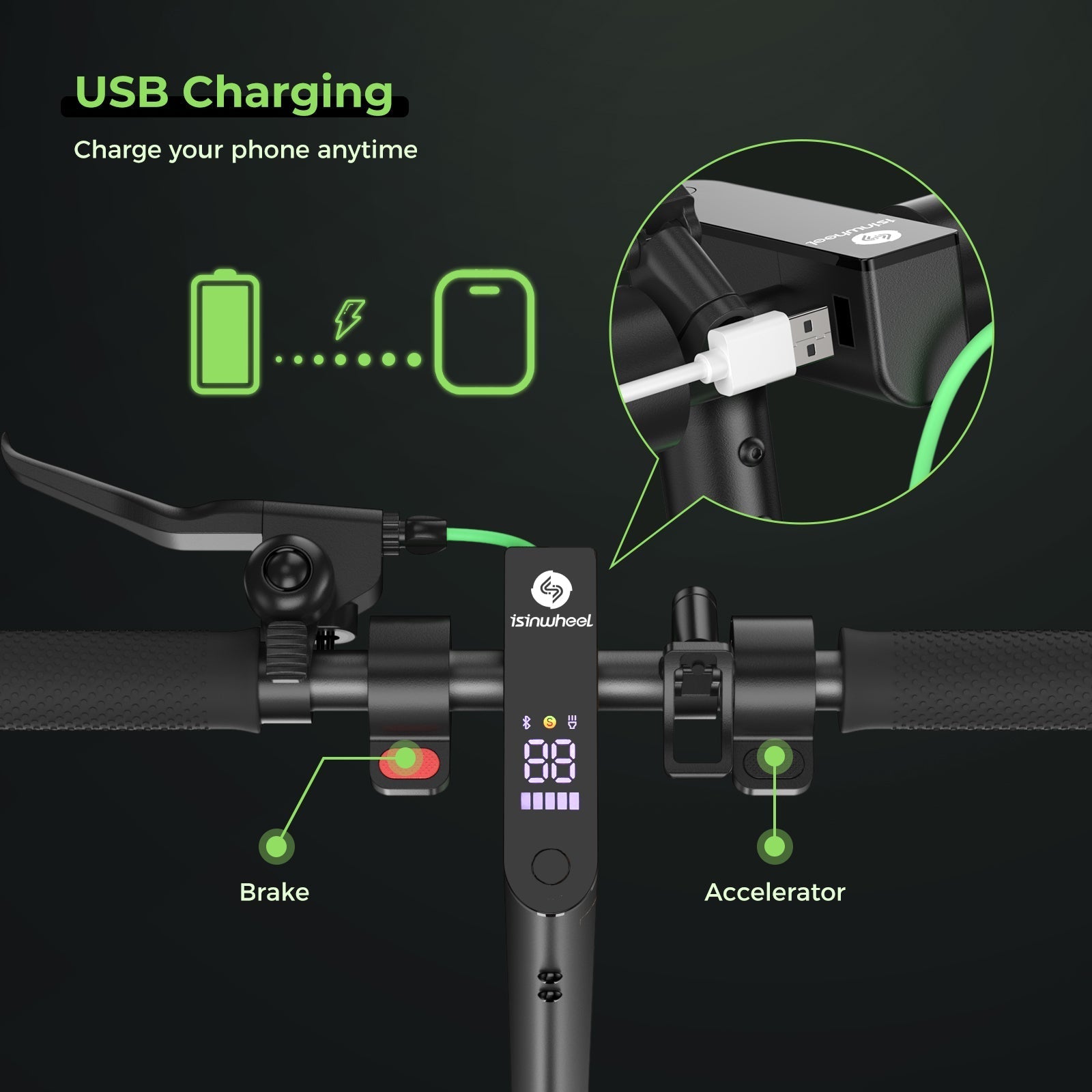 Powerful 500W S9MAX Electric Scooter with App Control, Long 25-Mile Range