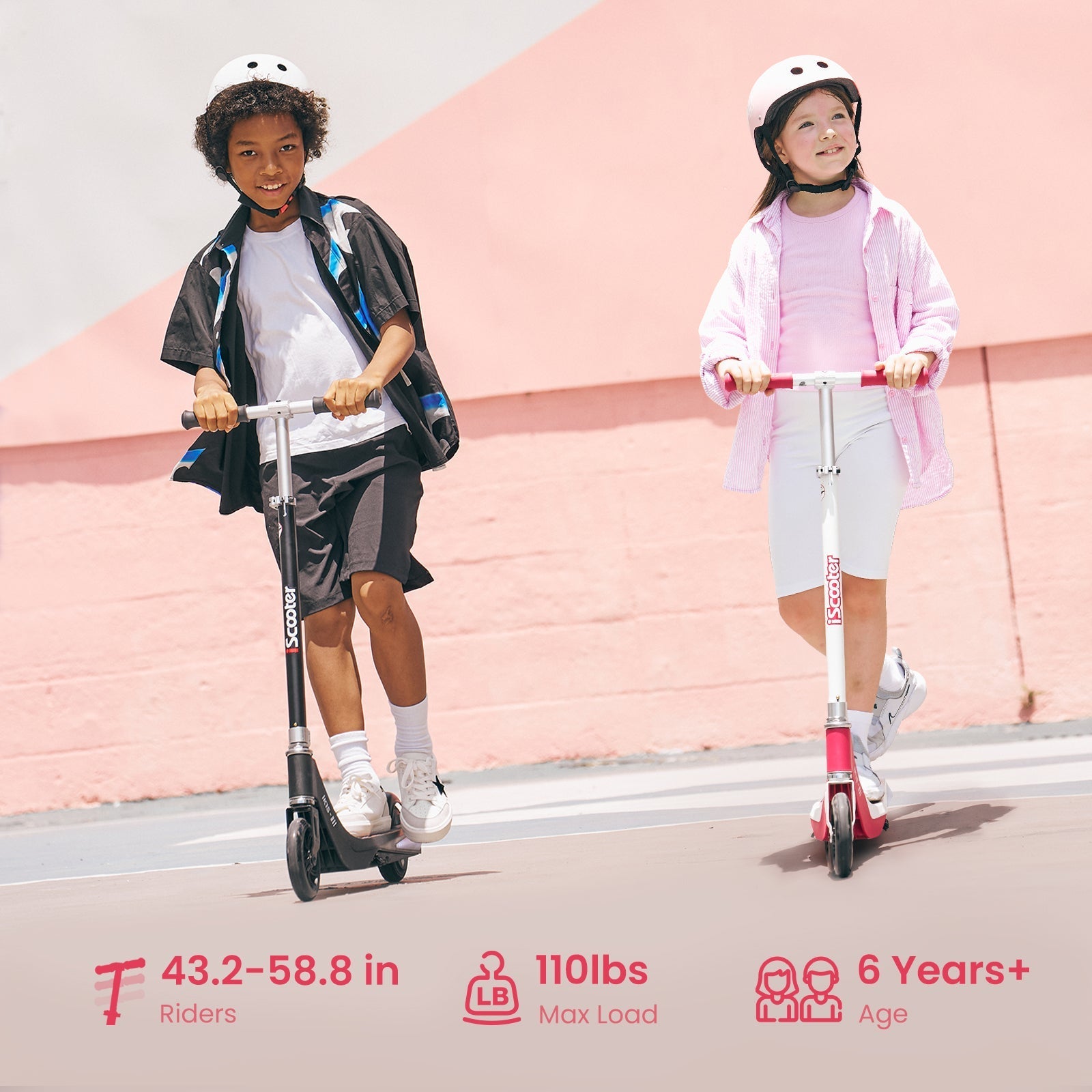iScooter iK1S Kids Electric Scooter: Flashing Wheels, Safe Ride, Fun Adventures