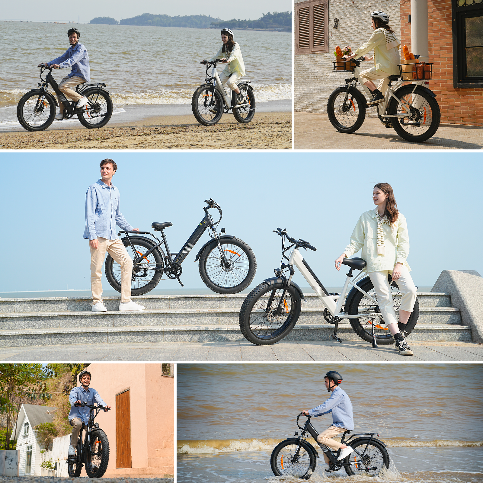 M60 Fat Tire Electric Trekking E-Bike: 750W Motor, Dual Suspension, Long Range