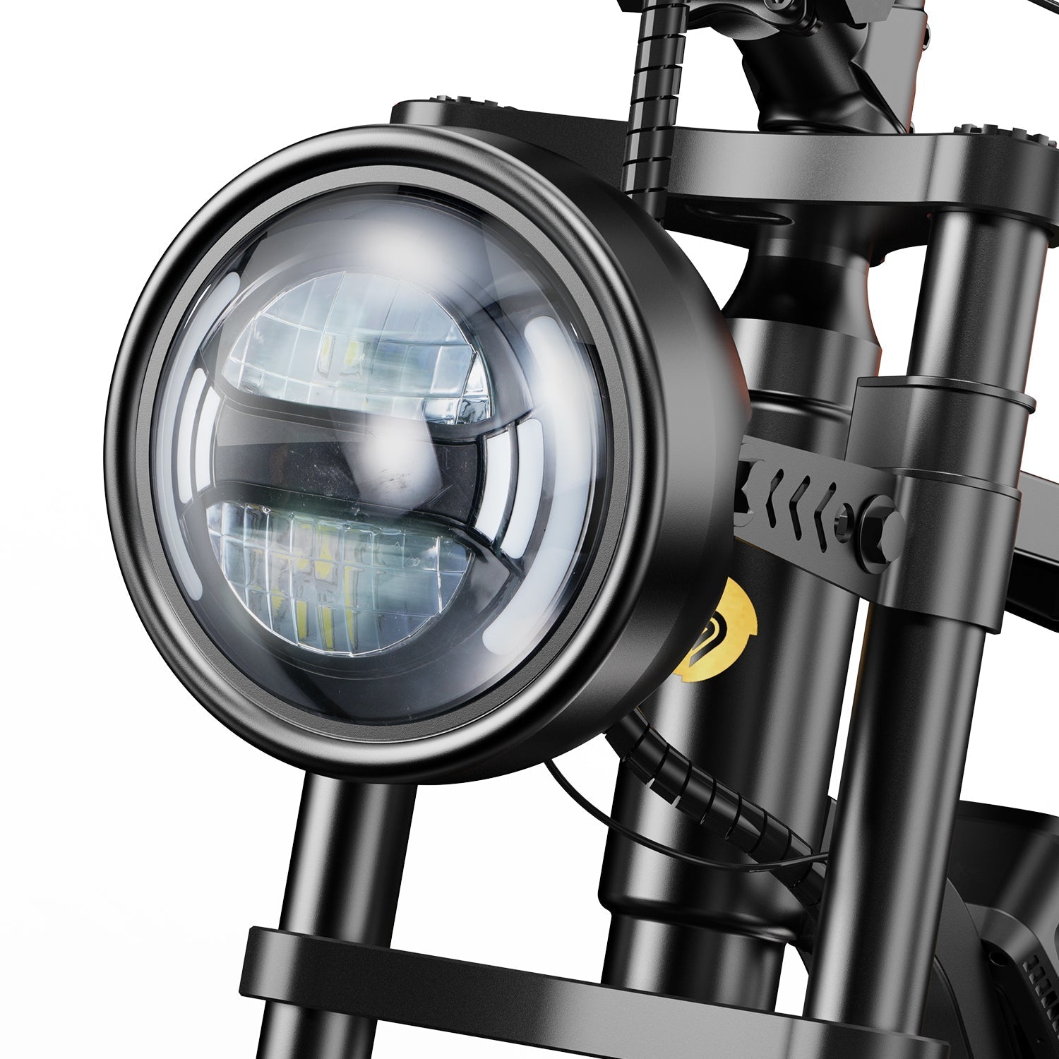 R6 Powerful Electric Mountain Bike - Fat Tire All-Terrain E-Bike for Trails