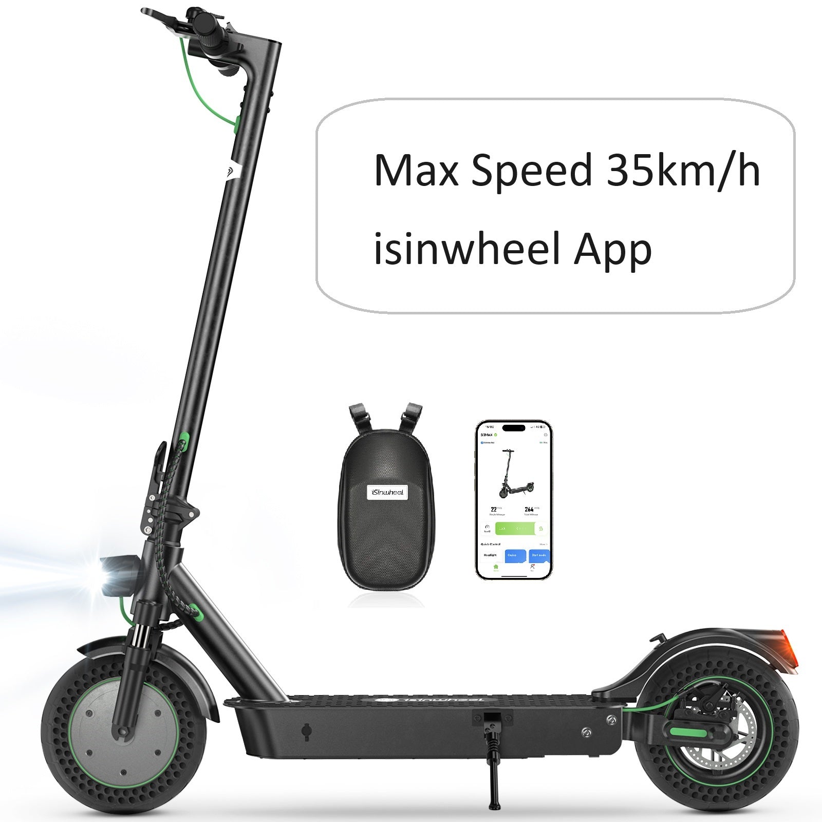 Powerful 500W S9MAX Electric Scooter with App Control, Long 25-Mile Range