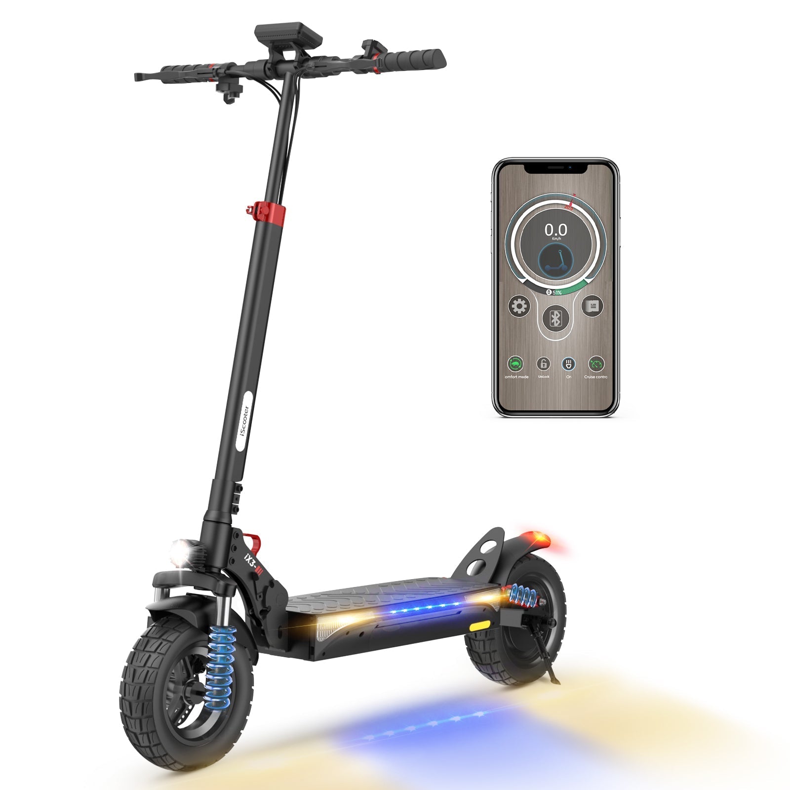 iScooter i8 Adult Electric Scooter: Foldable, Fast, 8.5-inch Tires
