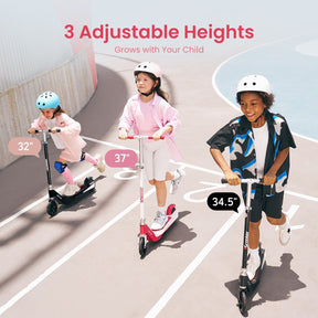 iScooter iK1S Kids Electric Scooter: Flashing Wheels, Safe Ride, Fun Adventures