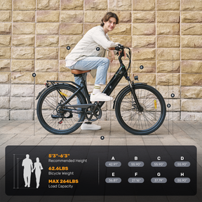 Ucity Urban Commuter Foldable Electric Bike - Lightweight, Powerful, Long-Range E-Bike