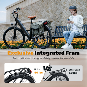 Ucity Urban Commuter Foldable Electric Bike - Lightweight, Powerful, Long-Range E-Bike