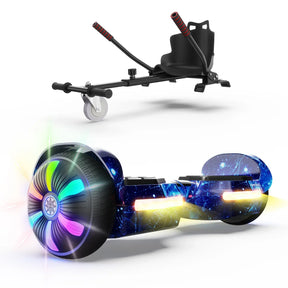 H2 Smart Self-Balancing Hoverboard with Bluetooth, LED Wheels, 6.5-inch Tires