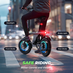 U1 Foldable Electric Bike: Powerful 350W Motor, Portable Urban Commuter E-Bike