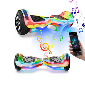iHoverboard H1 6.5-inch Self-Balancing Scooter with Bluetooth Music & Rainbow LED Lights