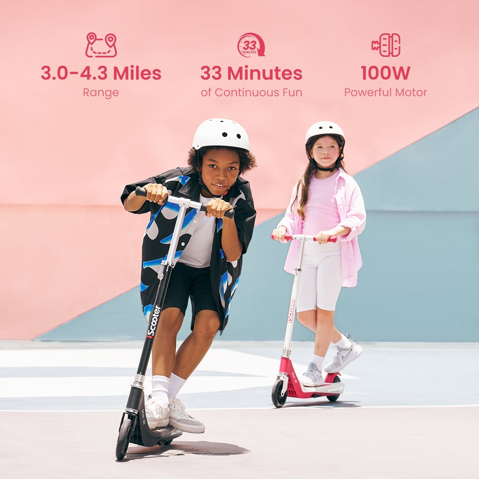 iScooter iK1S Kids Electric Scooter: Flashing Wheels, Safe Ride, Fun Adventures