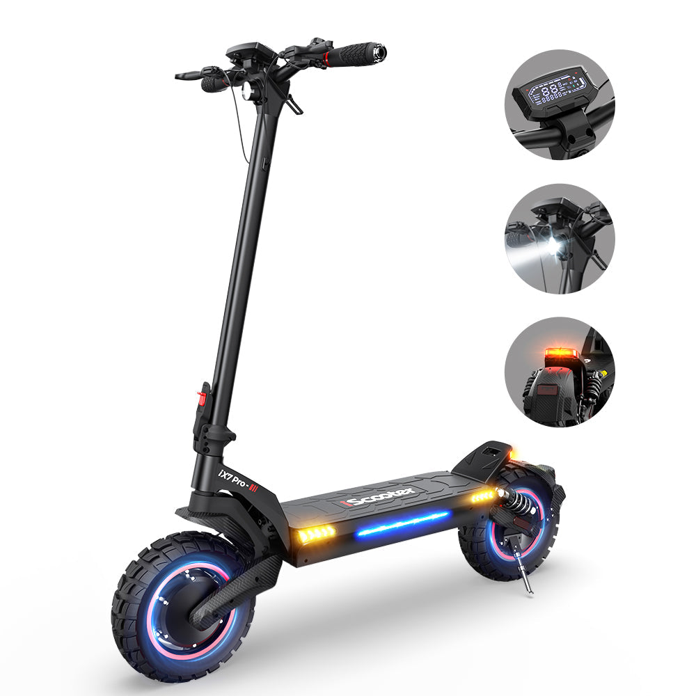 Powerful iScooter iX7Pro 2000W Off-Road Electric Scooter with 10-inch Tires